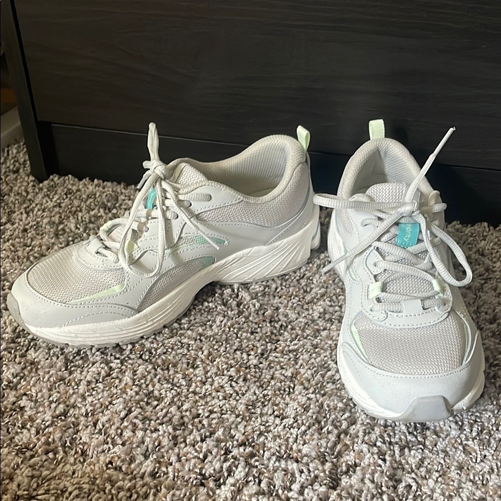 Ryka White and Mint Sneakers